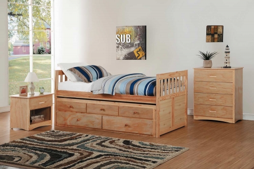 Bartly Bedroom Set - Natural Pine
