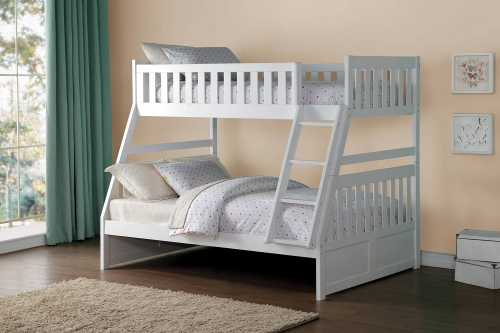 Galen Twin over Full Bunk Bed - White