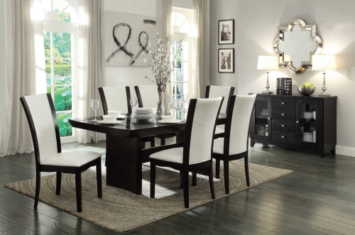 Daisy Dining Table with Glass Insert Collection